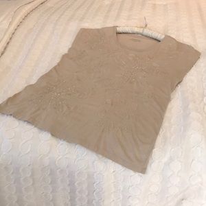 Ladies Charter Club top Kahki XL